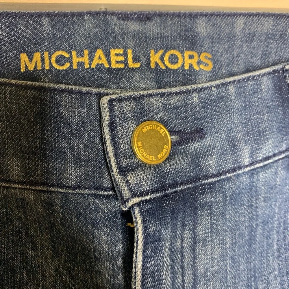 Michael Kors‎ Izzy Skinny Raw Hem Cropped Jeans
